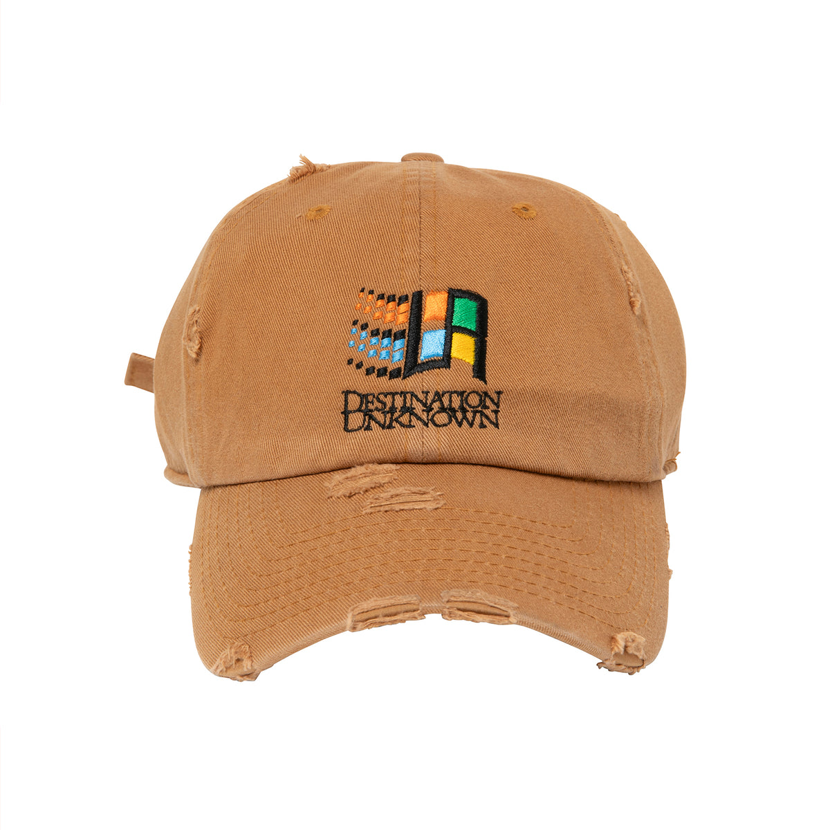 OS LOGO DAMAGED CAP - TAN