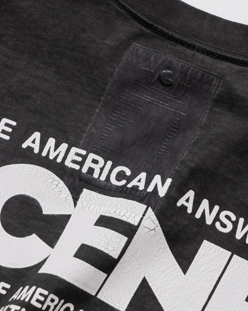 GROCERY x SCENE Classic Washed Pocket Invoice Tee - Black