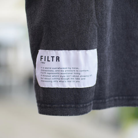 FILTR MOTORS TEE - WASHED BLACK