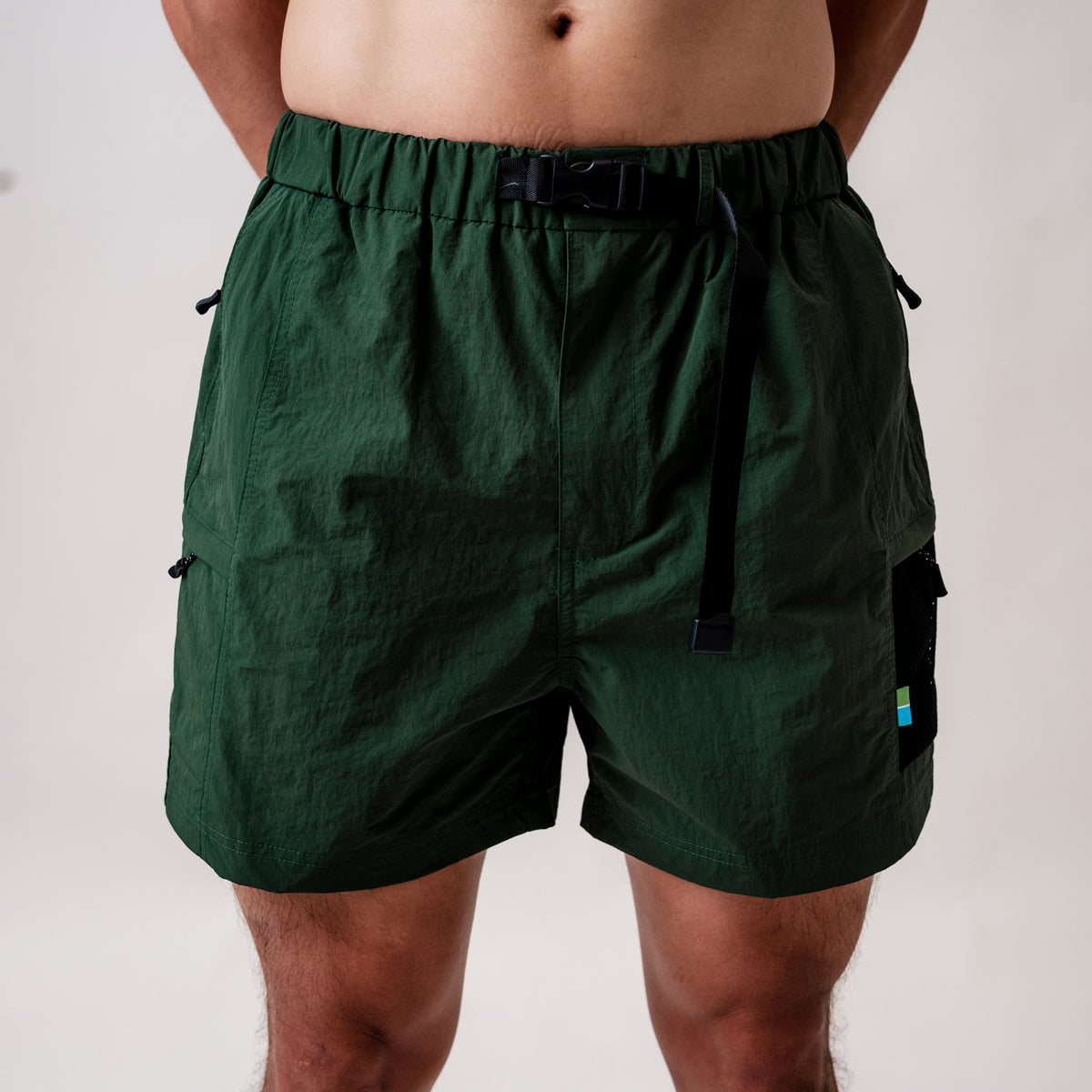 Greenwood Utility Trail Running Shorts Green