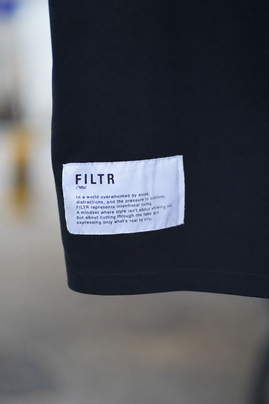 FILTR PATCH TEE - BLACK