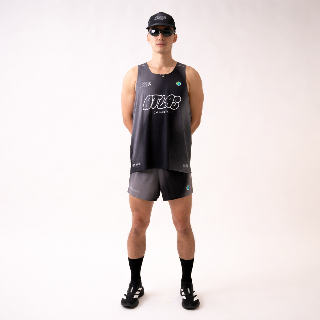 Aeria Ultra Race Tank Gradient Black
