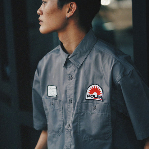 S/S RELAX WORK SHIRT - GRAY
