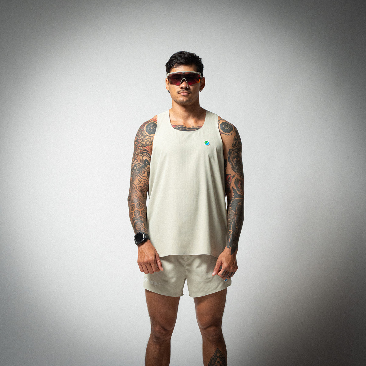 Aeria Fortis Race Tank Beige