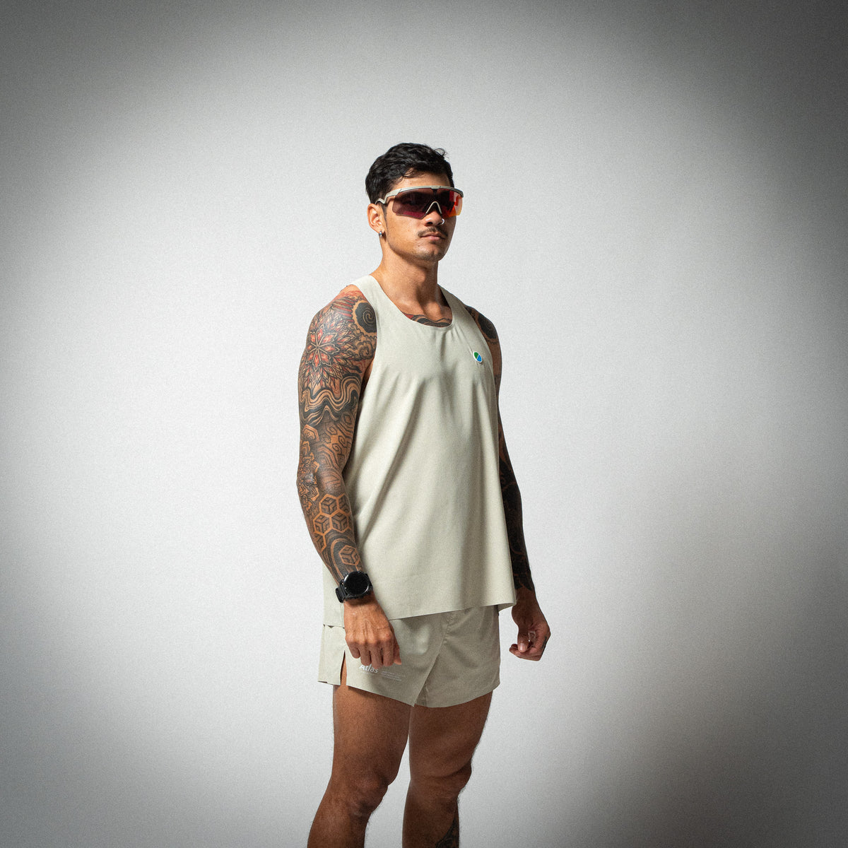Aeria Fortis Race Tank Beige