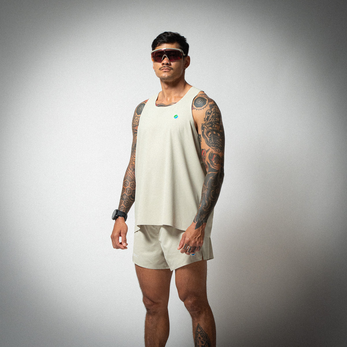 Aeria Fortis Race Shorts Beige