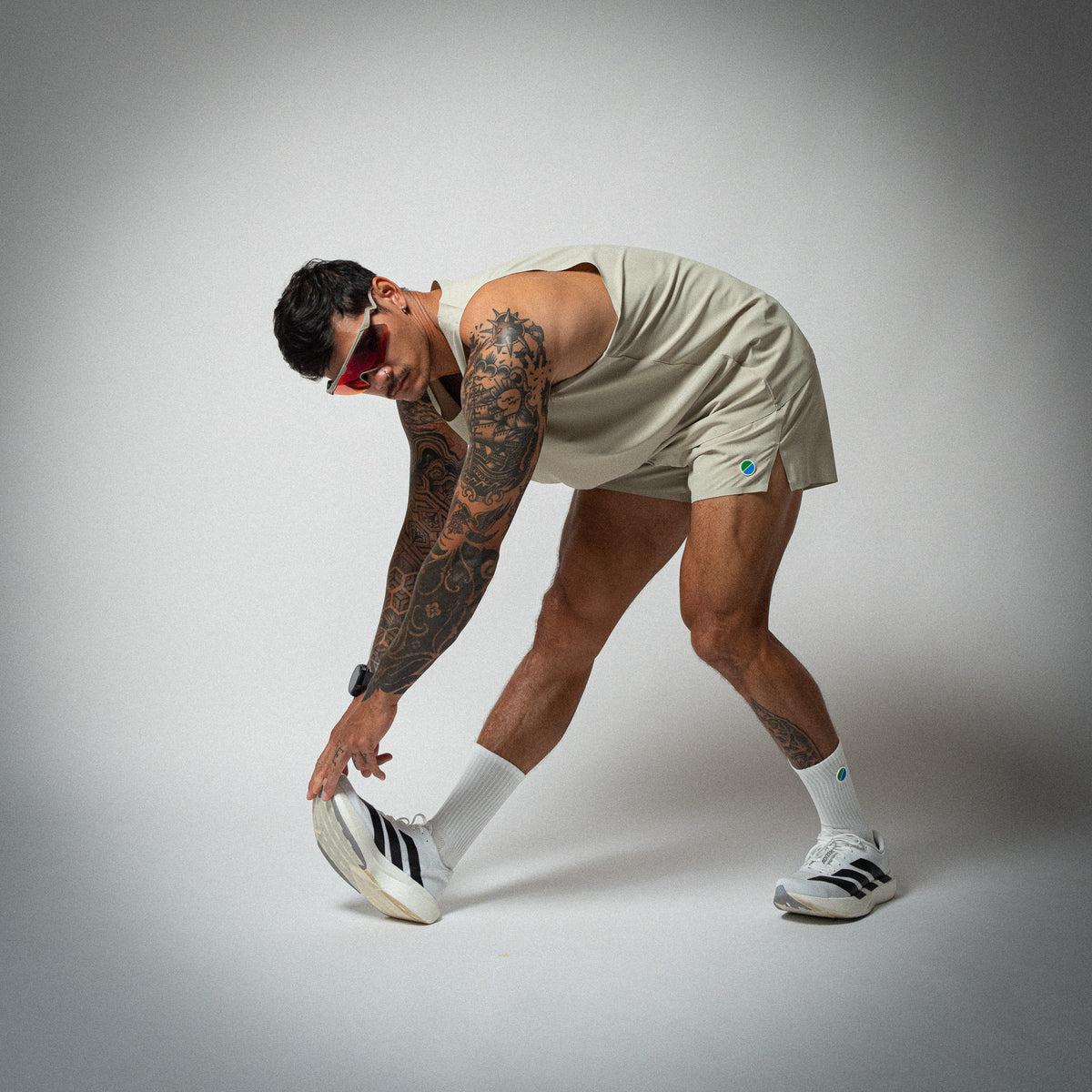 Aeria Fortis Race Shorts Beige