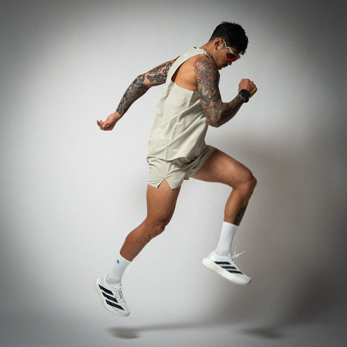 Aeria Fortis Race Shorts Beige
