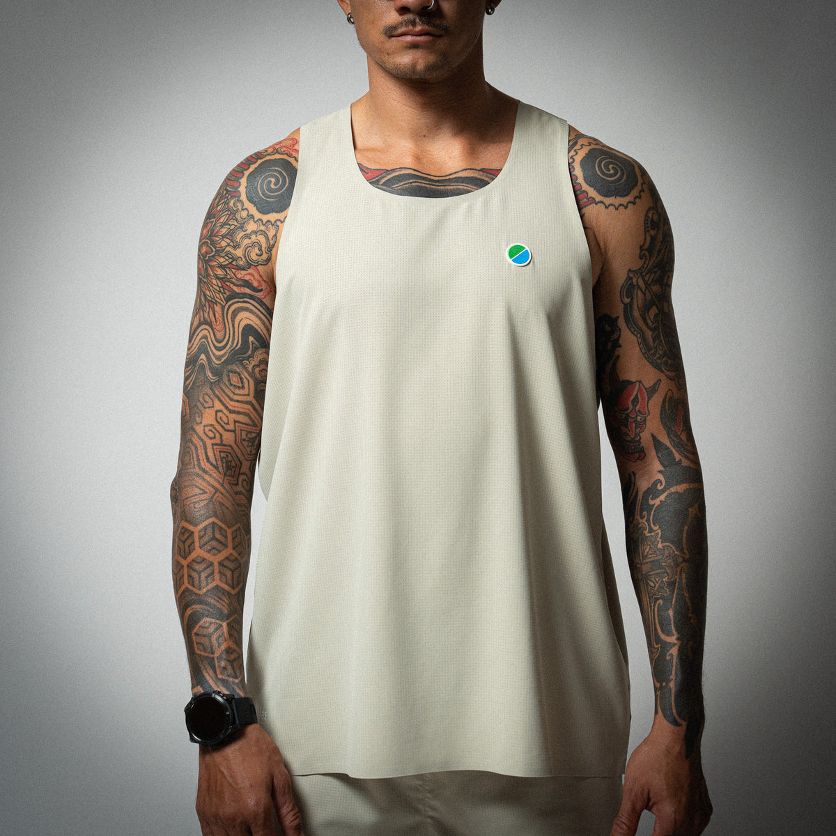 Aeria Fortis Race Tank Beige