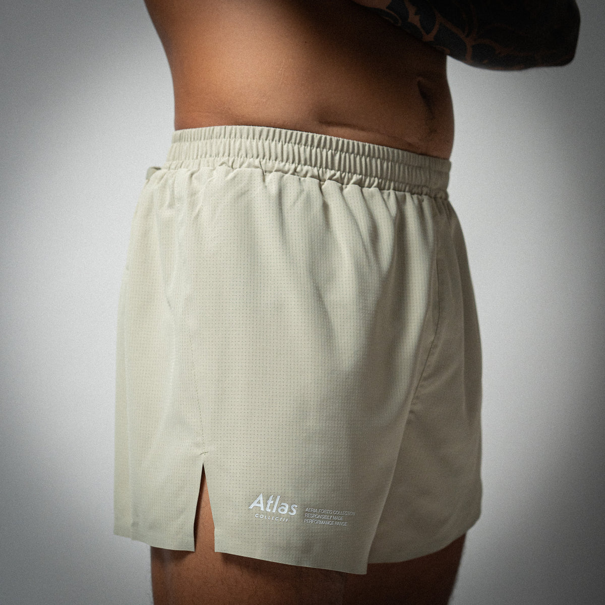 Aeria Fortis Race Shorts Beige