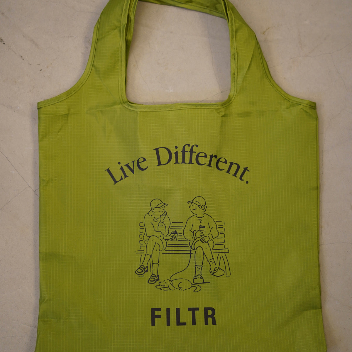 1st Anniversary Live Different Packable Shopping Bag – Olive