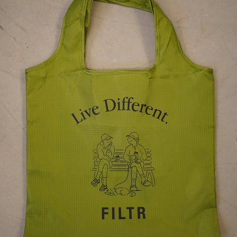 1st Anniversary Live Different Packable Shopping Bag – Olive