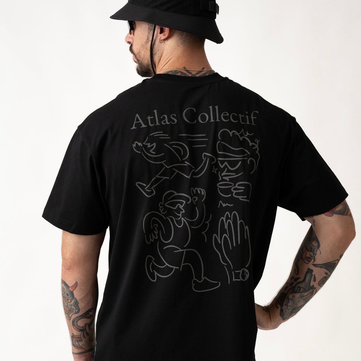 Art of Running Reflective Tee Black
