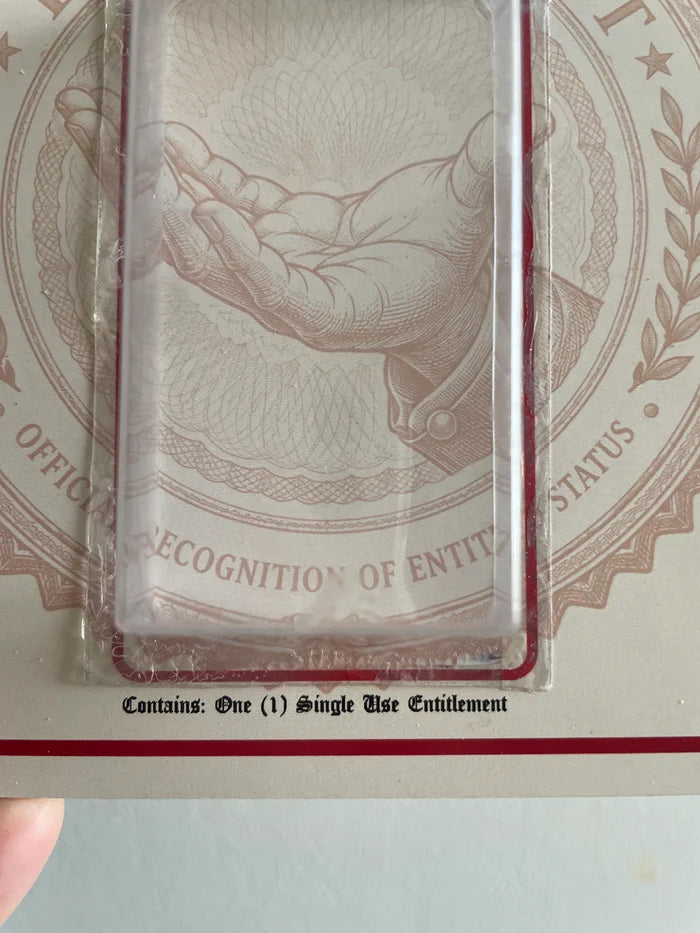 Certificate of Entitlement