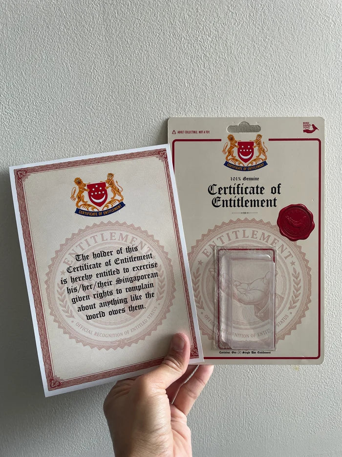 Certificate of Entitlement