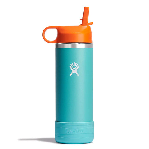 KIDS WIDE MOUTH STRAW CAP AND BOOT 18OZ