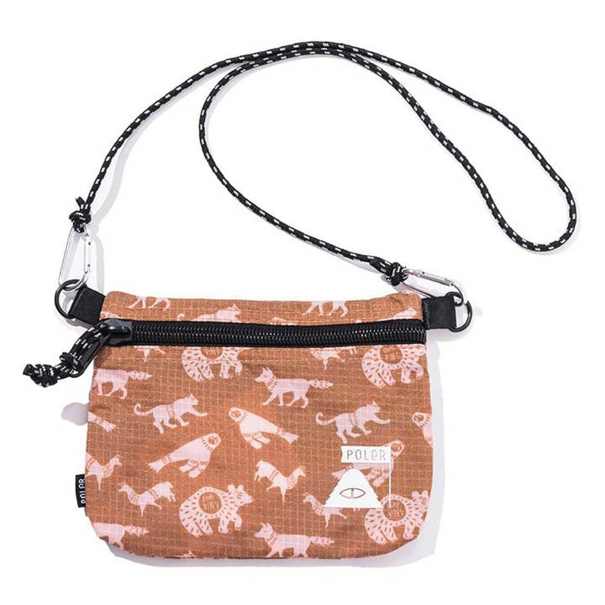 STUFFABLE POUCH -BROWN PRINTING
