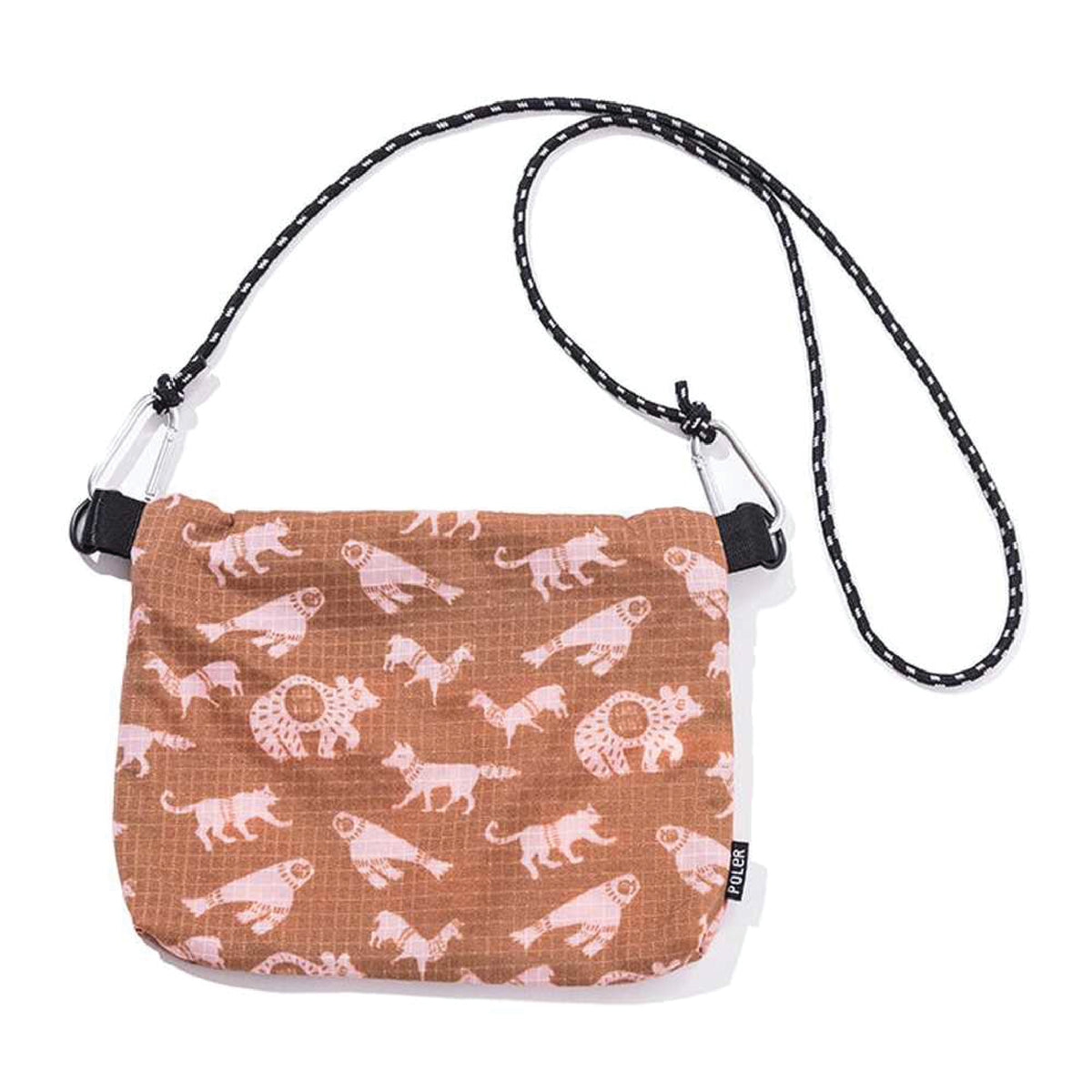 STUFFABLE POUCH -BROWN PRINTING