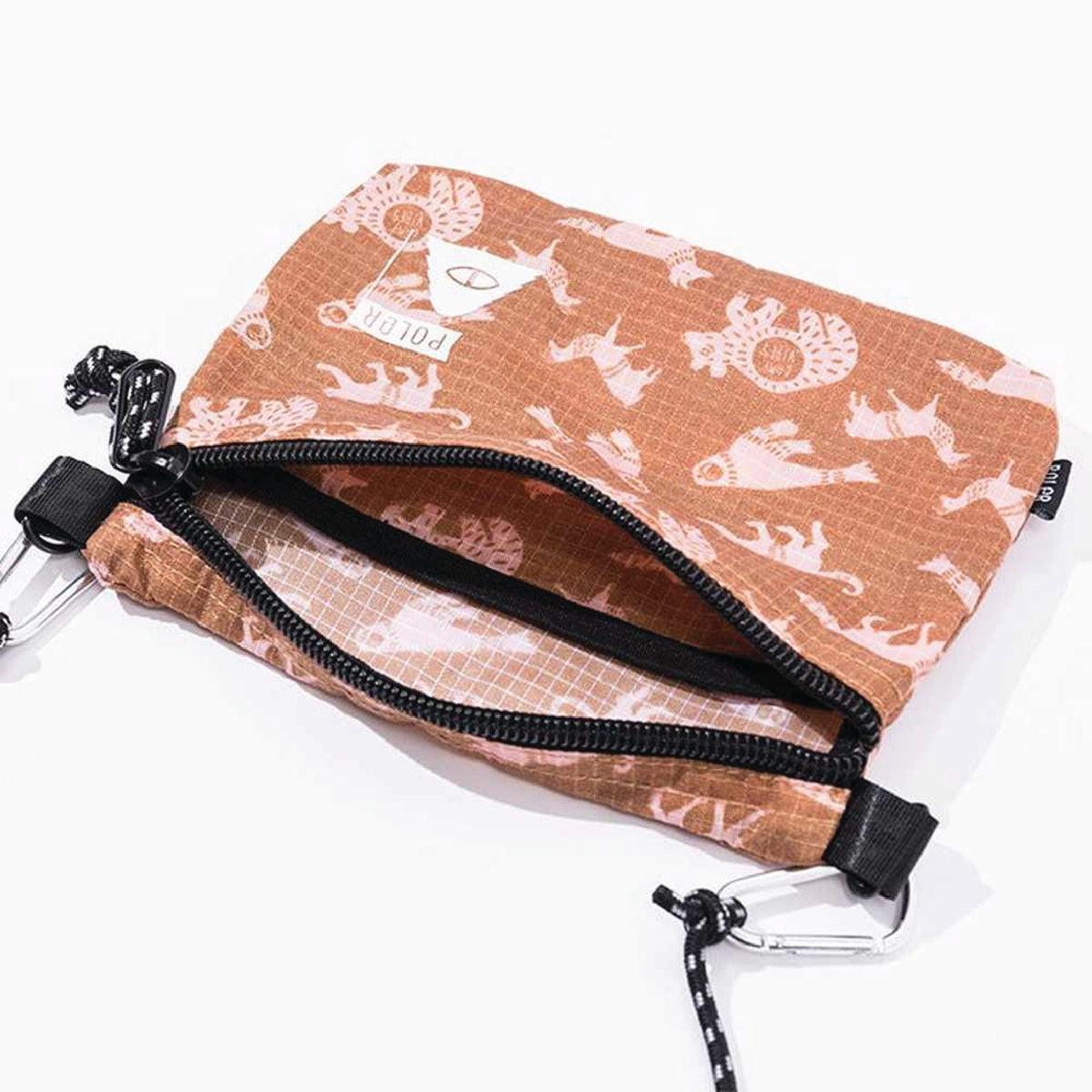 STUFFABLE POUCH -BROWN PRINTING