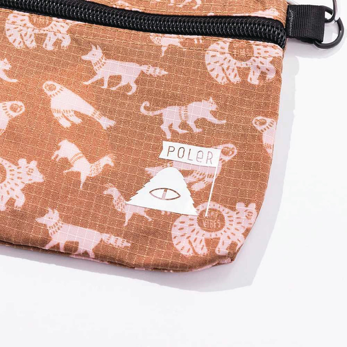 STUFFABLE POUCH -BROWN PRINTING