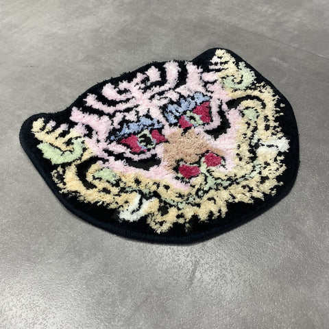 Mascot Tiger Head Rug - Pastel Pink