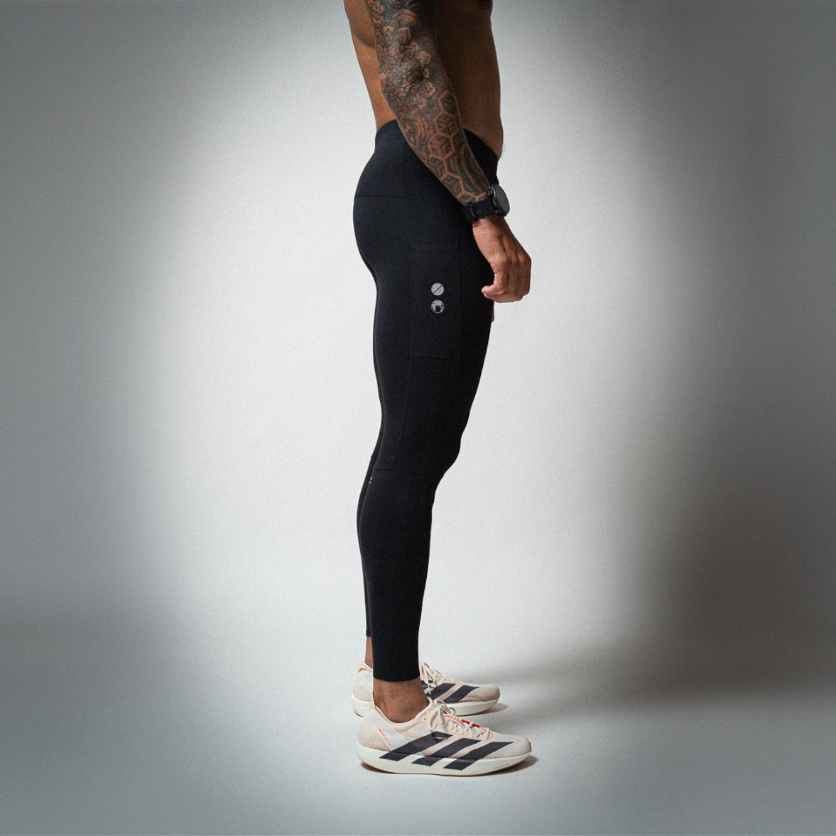 Illumi Trax Full Running Tights Black