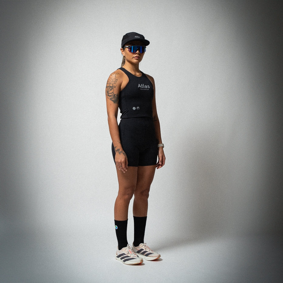 Illumi Trax WMNS Running Crop Tank Black
