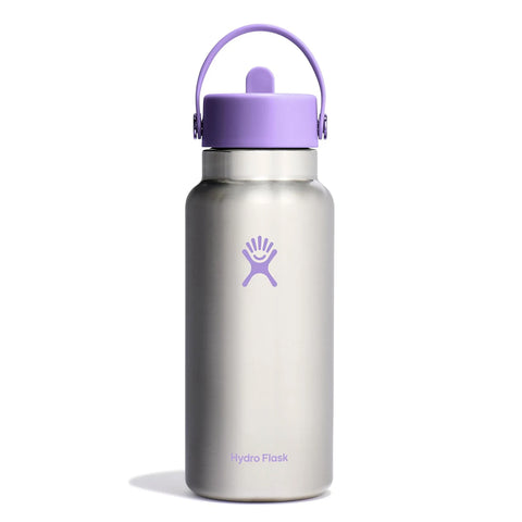 WIDE FLEX STRAW CAP STAINLESS STEEL 32OZ