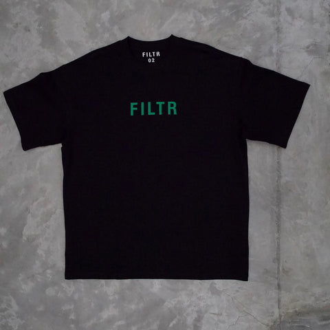 FILTR CORE TEE - BLACK/GREEN