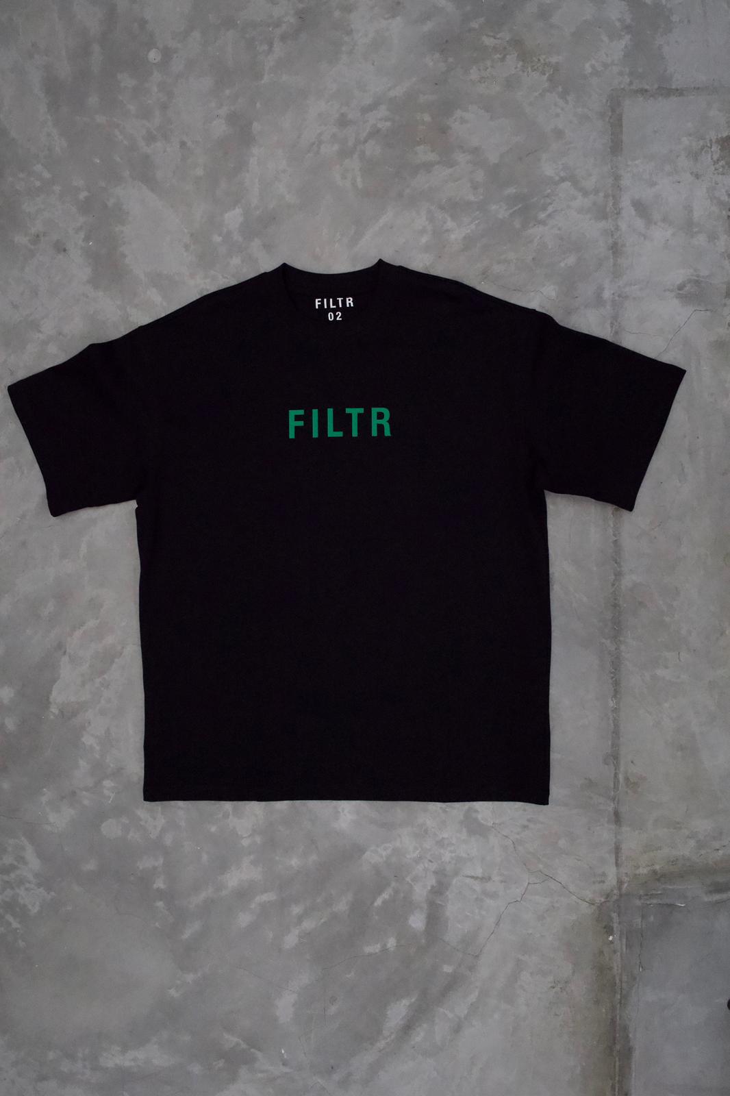 FILTR CORE TEE - BLACK/GREEN