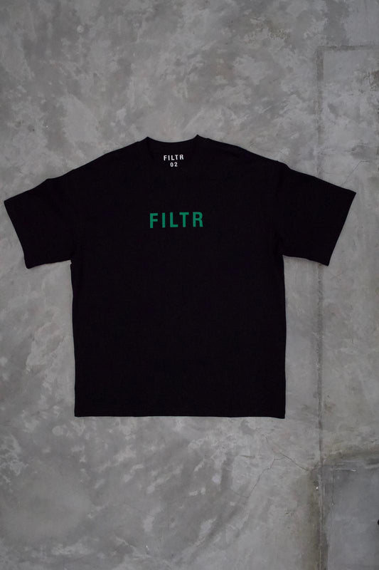 FILTR CORE TEE - BLACK/GREEN