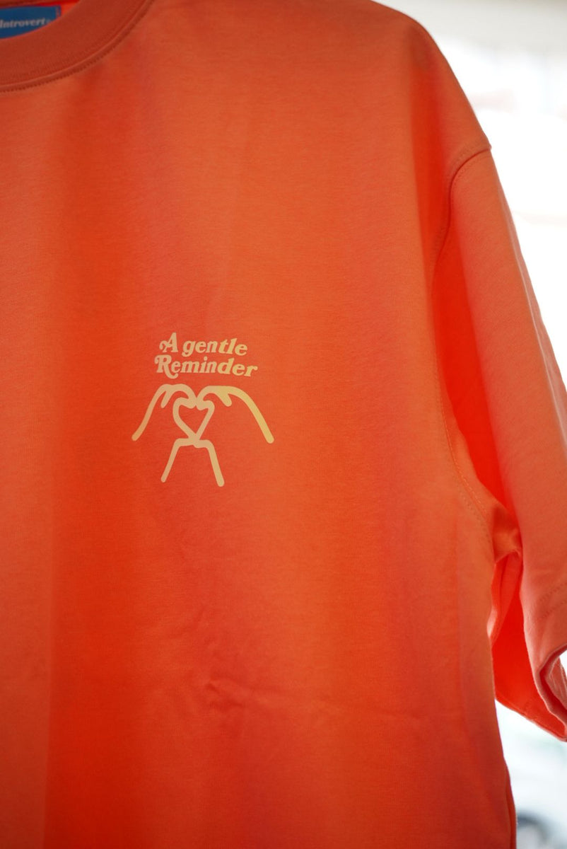 EI x Bee Hoe You Are Not Alone Oversized Tee - Orange
