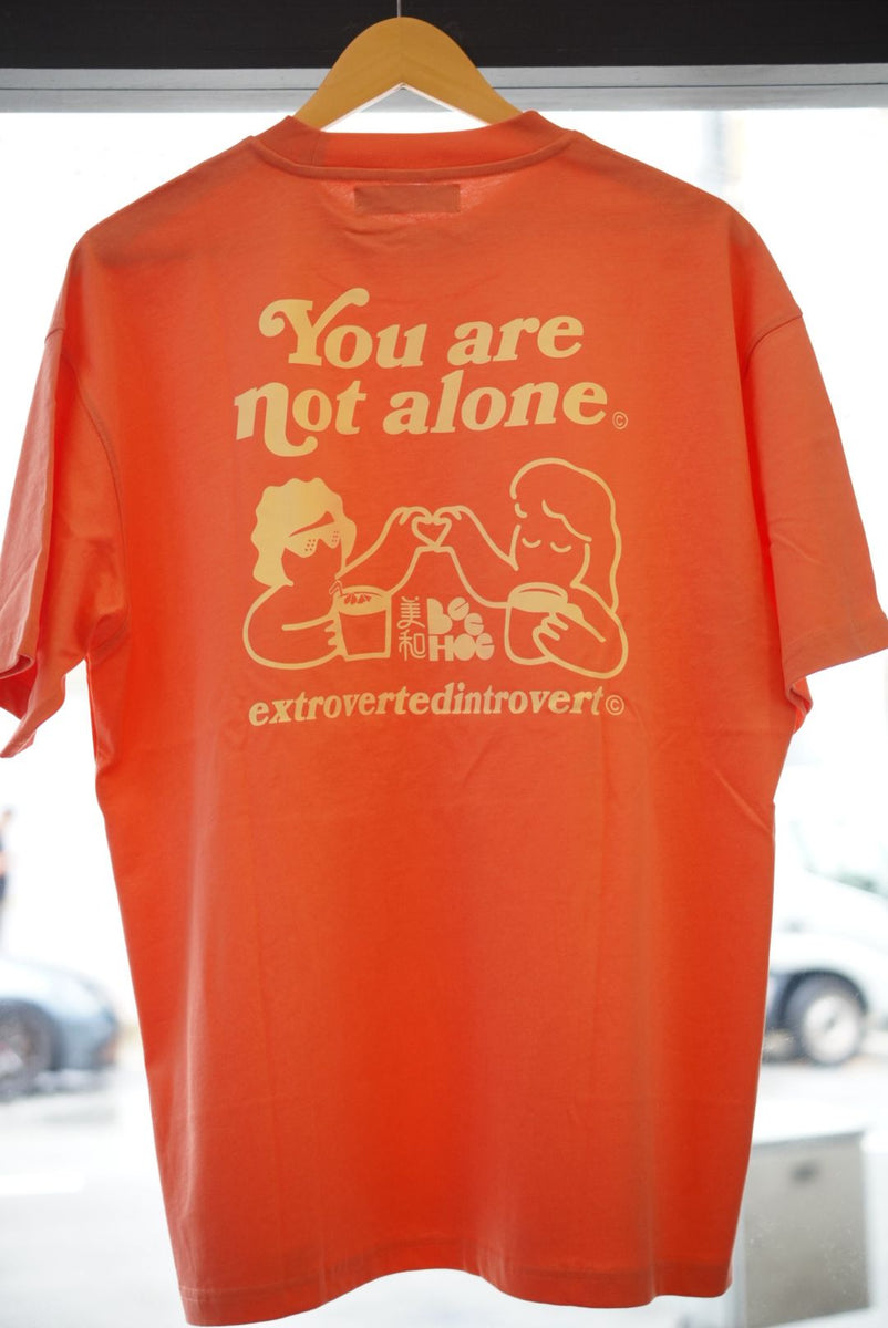 EI x Bee Hoe You Are Not Alone Oversized Tee - Orange
