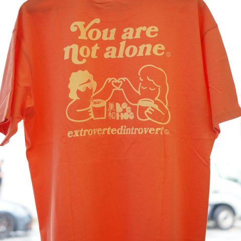 EI x Bee Hoe You Are Not Alone Oversized Tee - Orange