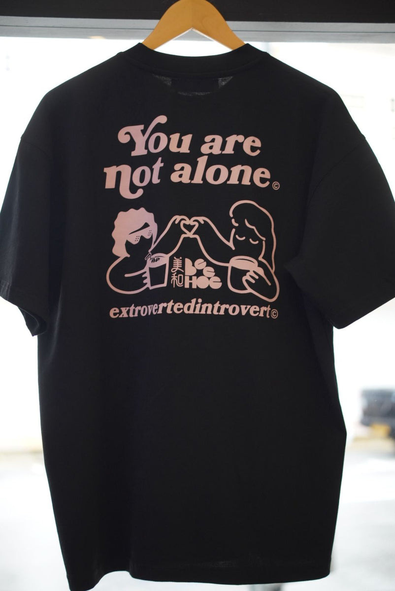 EI x Bee Hoe You Are Not Alone Oversized Tee - Black
