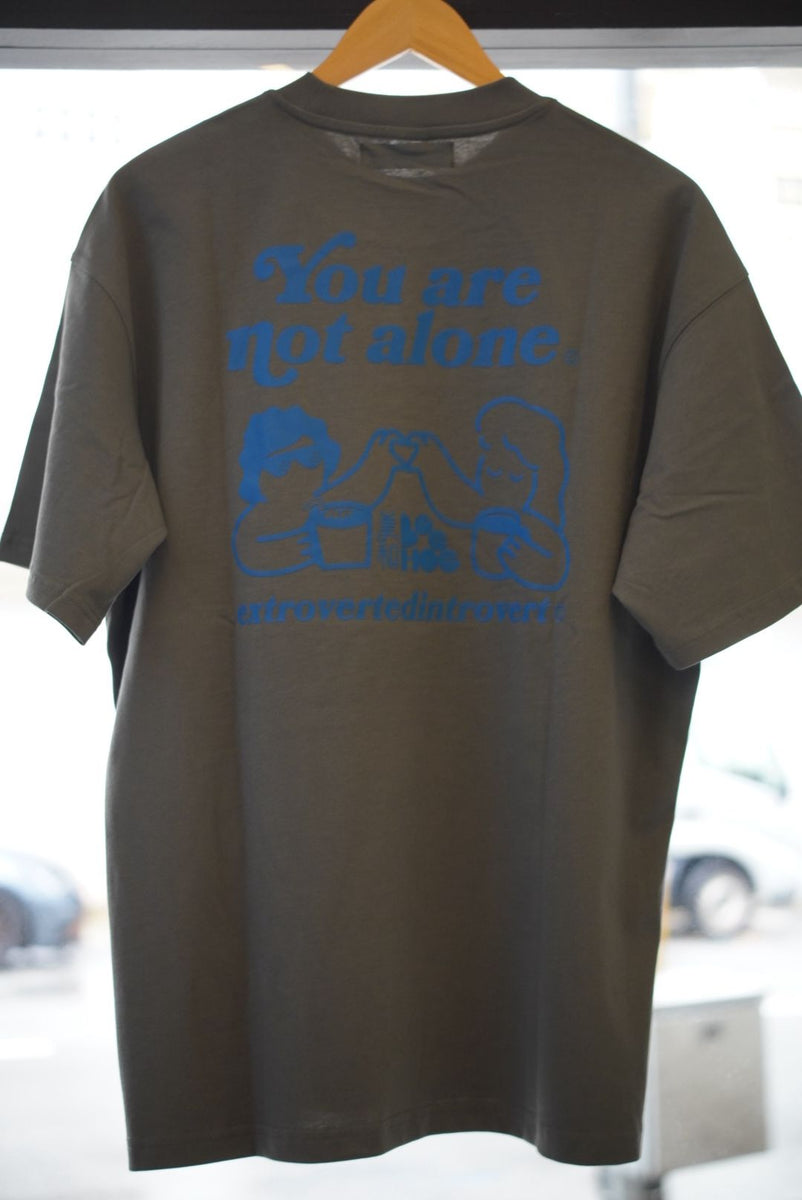 EI x Bee Hoe You Are Not Alone Oversized Tee - Olive