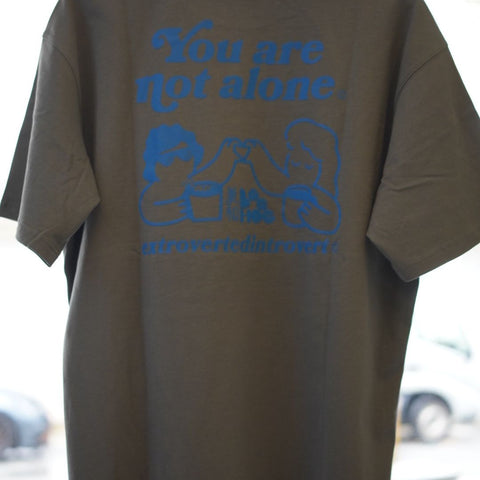 EI x Bee Hoe You Are Not Alone Oversized Tee - Olive