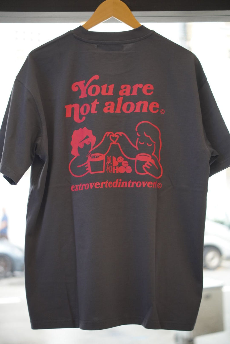 EI x Bee Hoe You Are Not Alone Oversized Tee - Slate
