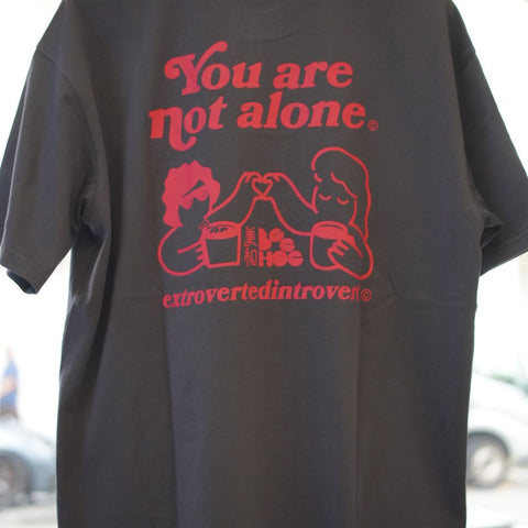 EI x Bee Hoe You Are Not Alone Oversized Tee - Slate