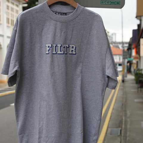 FILTR COLLEGE TEE - HEATHER GREY