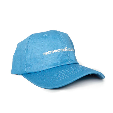 Text Logo 6 Panel Sky Blue Cap
