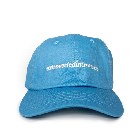 Text Logo 6 Panel Sky Blue Cap