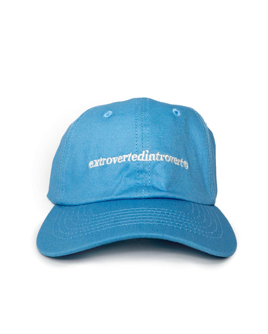 Text Logo 6 Panel Sky Blue Cap