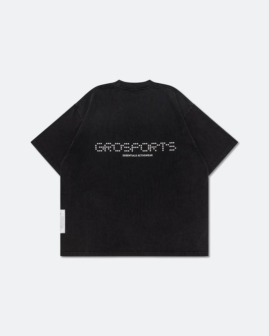 GROSPORTS Washed Active Essentials Tee - Black