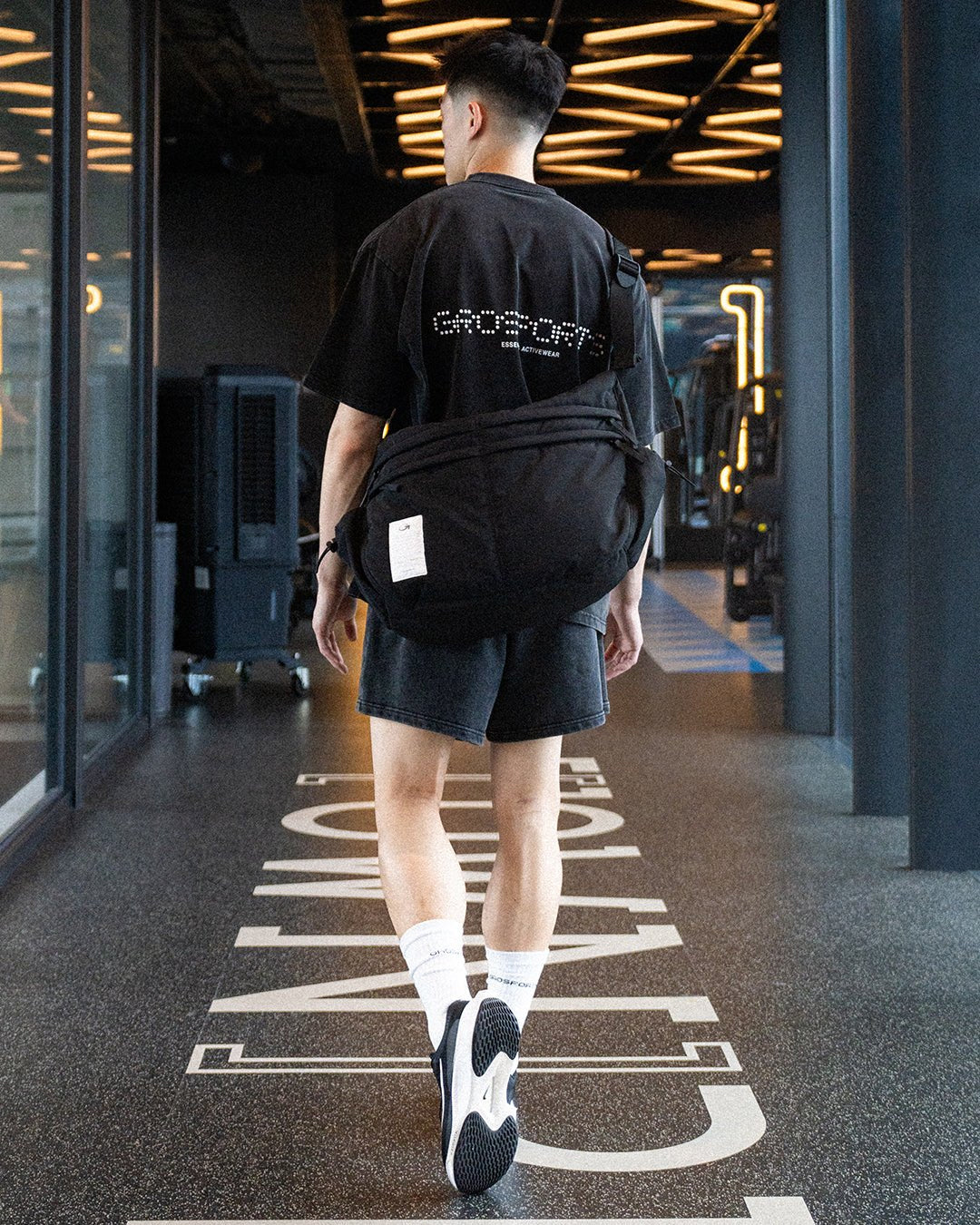 GROSPORTS Washed Active Essentials Tee - Black
