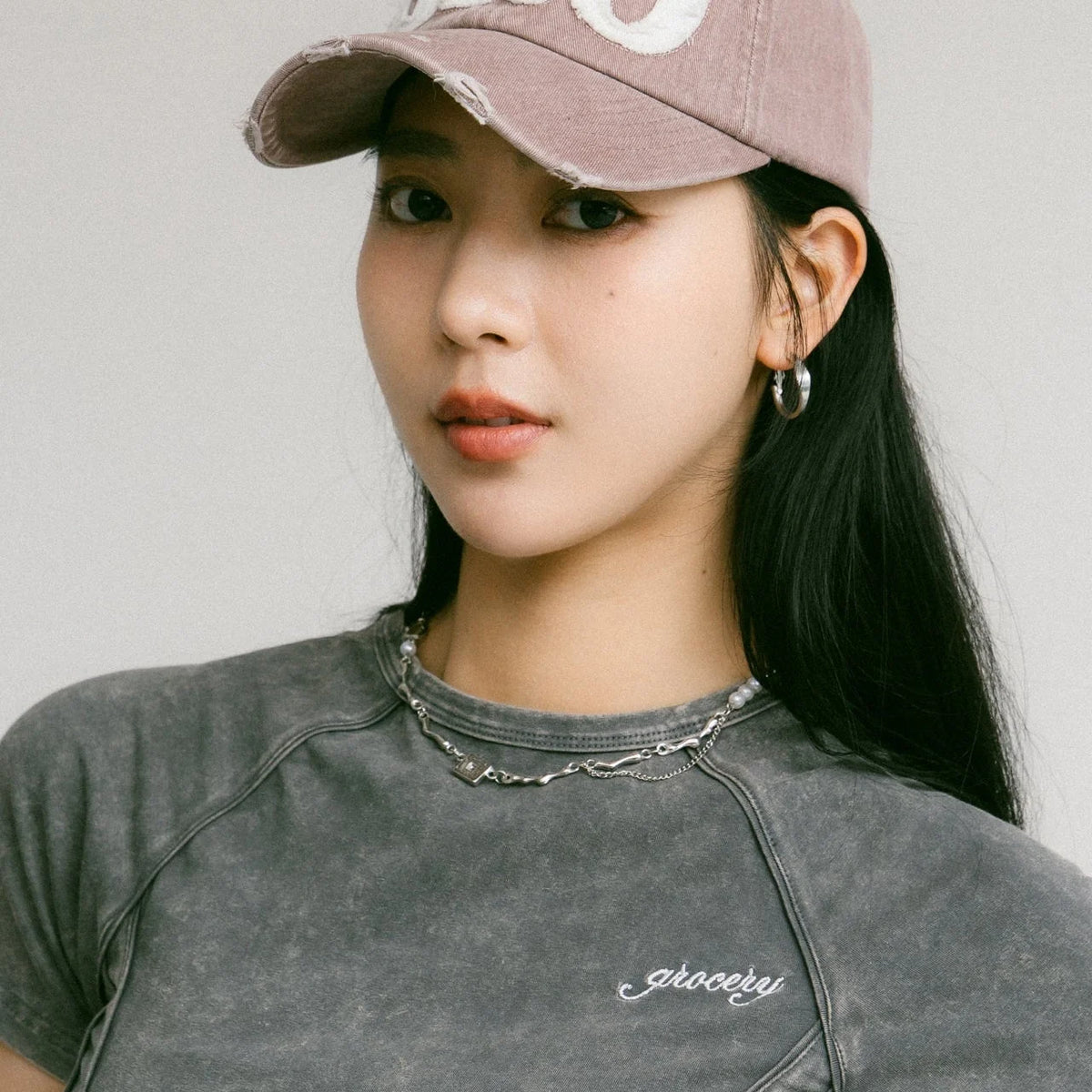 GROCERY DISTRESSED LOGO WASHED CAP