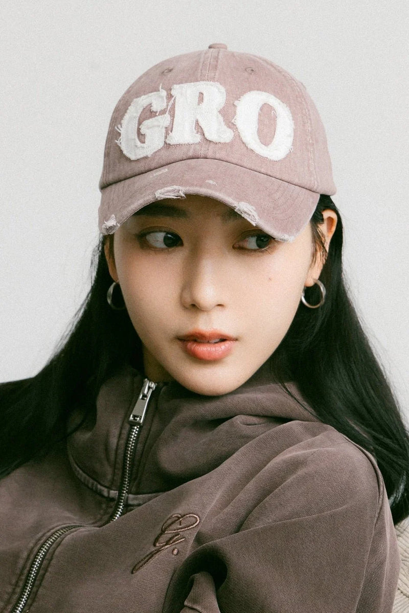 GROCERY DISTRESSED LOGO WASHED CAP