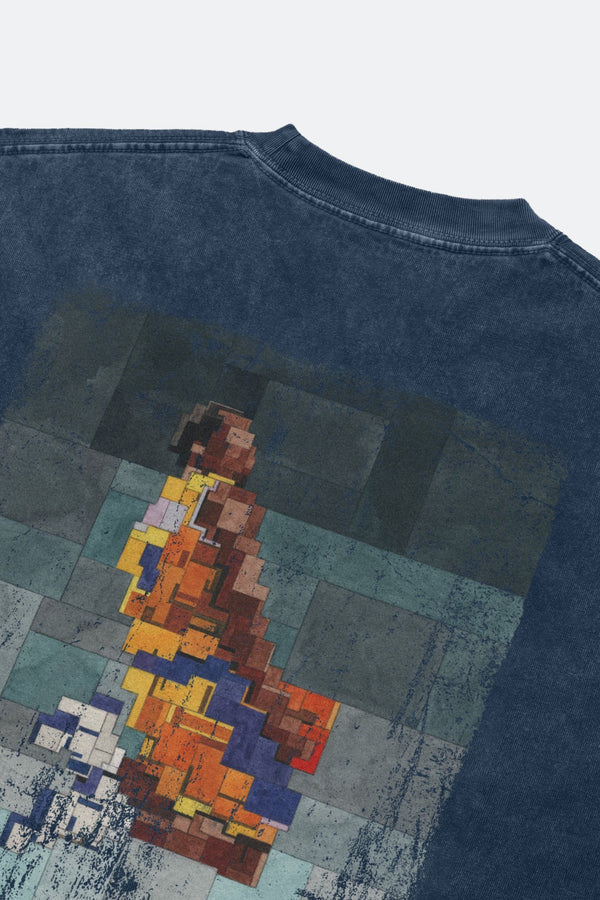 KB 5.0 NO.8 WASHED TEE BY ADAM LISTER - NAVY