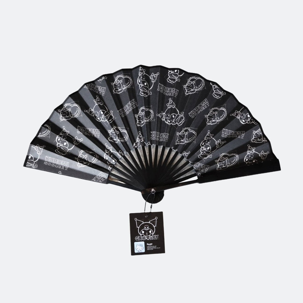 KUROMI AMBROX ROSE SCENTED FOLDING FAN by BECANDLE