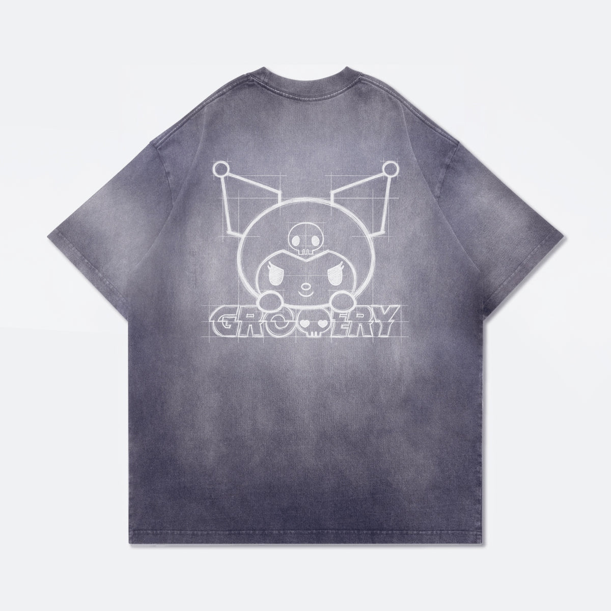 KUROMI SKETCH KUROMI WASHED GRAPHIC TEE/ FADED PURPLE